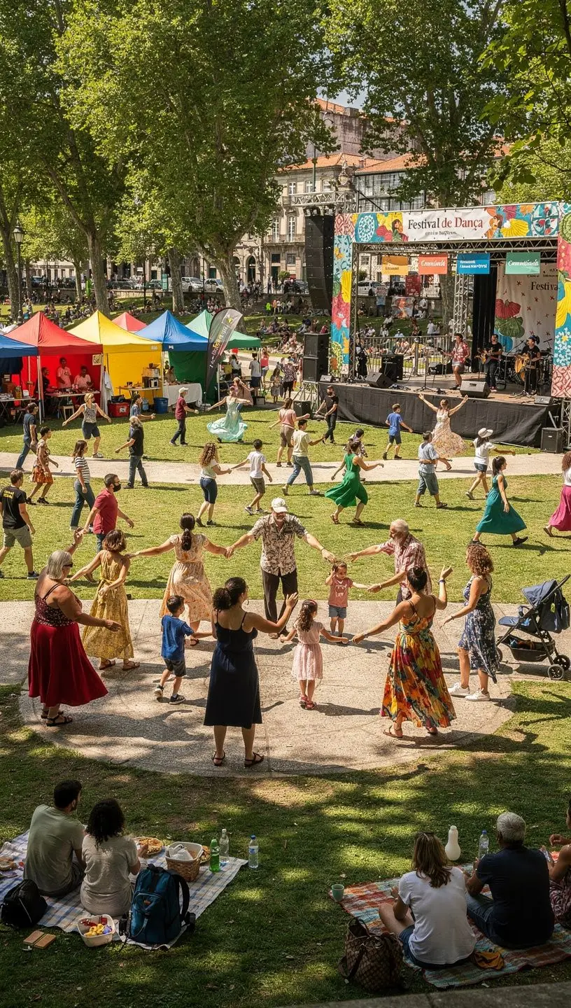 Dancers expressing individuality through various dance styles.